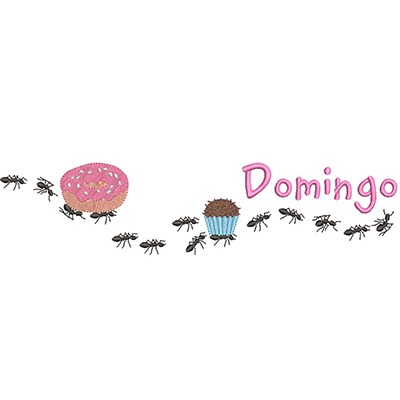 Matriz de matriz Matriz De Bordado Formigas Carregadeiras Domingo