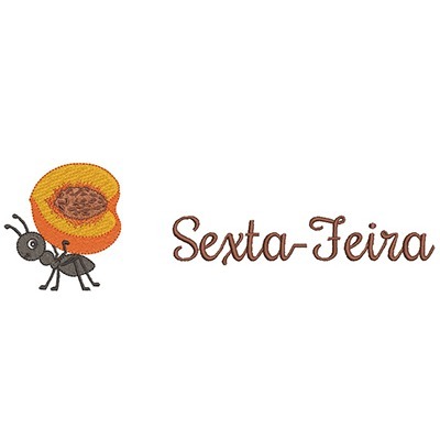 Matriz de matriz Matriz De Bordado Formiga Carregadeira Sextafeira