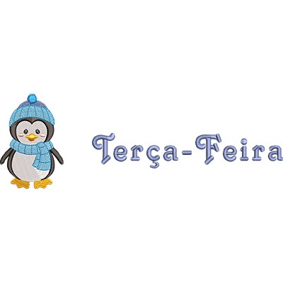 Matriz de matriz Matriz De Bordado Pinguim Terçafeira