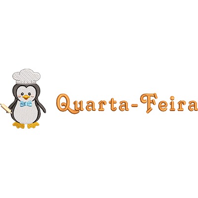 Matriz de matriz Matriz De Bordado Pinguim Quartafeira