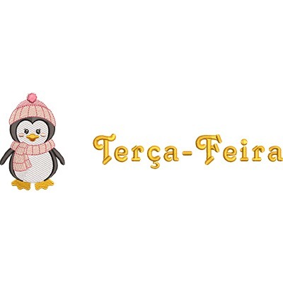 Matriz de matriz Matriz De Bordado Pinguim Terçafeira 2