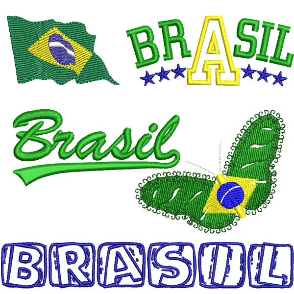 Matriz de matriz Matriz De Bordado Pacote Moda Brasil Ii