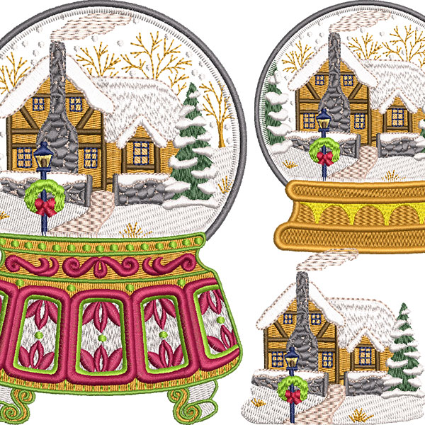 Matriz de matriz Matriz De Bordado Conjunto 3 Casinhas De Natal