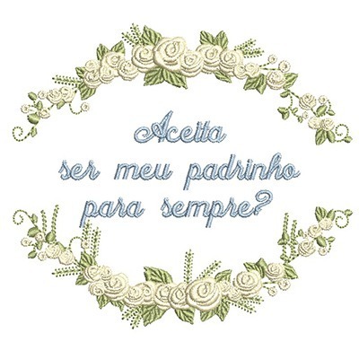 Matriz de matriz Matriz De Bordado Aceita Ser Meu Padrinho 5