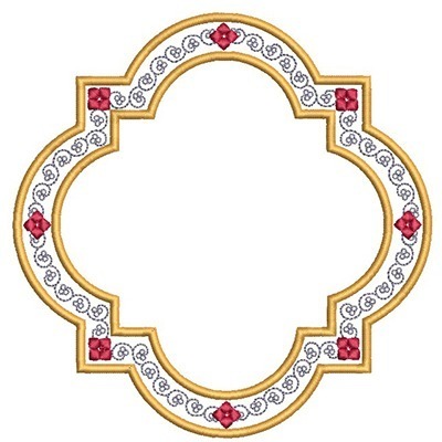 Matriz de matriz Matriz De Bordado Moldura Religiosa 11