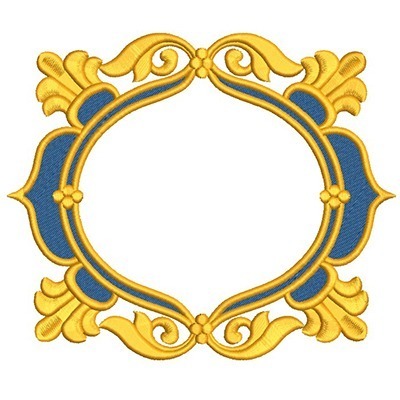 Matriz de matriz Matriz De Bordado Moldura Barroca 3