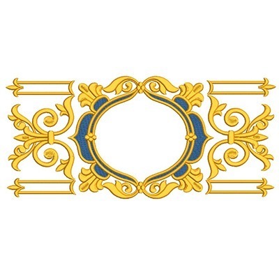 Matriz de matriz Matriz De Bordado Moldura Barroca 7