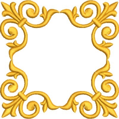 Matriz de matriz Matriz De Bordado Moldura Barroca 16