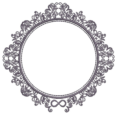 Matriz de matriz Matriz De Bordado Moldura Provençal Infinito 12