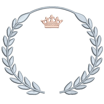 Matriz de matriz Matriz De Bordado Moldura Ramos De Acácias 7
