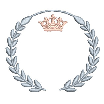 Matriz de matriz Matriz De Bordado Moldura Ramos De Acácias 8
