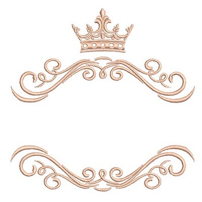 Matriz de matriz Matriz De Bordado Moldura Princesa 2