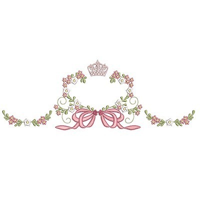 Matriz de matriz Matriz De Bordado Moldura Floral Delicada 17