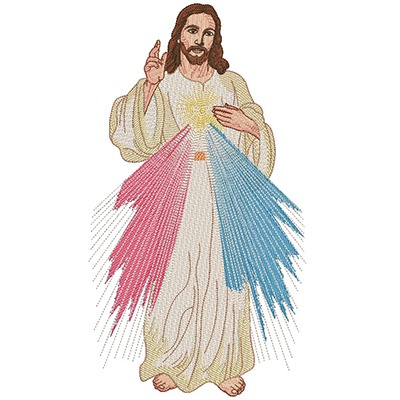 Matriz de matriz Matriz De Bordado Jesus Misericordioso 35 Cm