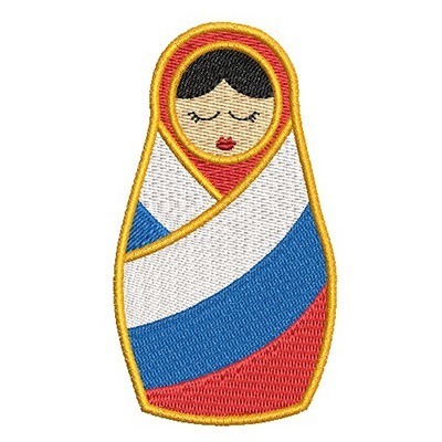 Matriz de matriz Matriz De Bordado Matrioska Rússia