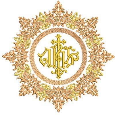 Matriz de matriz Matriz De Bordado Medalha Jhs 20 Cm