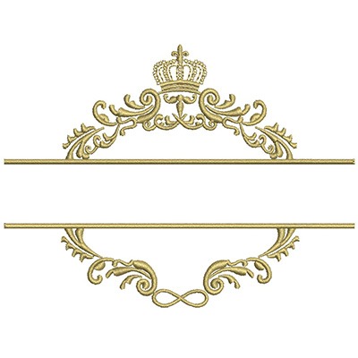 Matriz de matriz Matriz De Bordado Moldura Provençal Para Nome