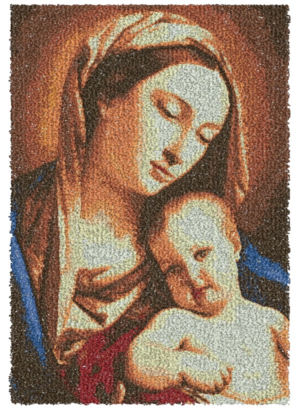 Matriz de matriz Matriz De Bordado Mãe Do Divino Amor