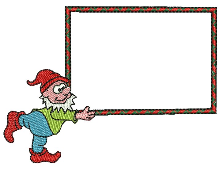 Matriz de matriz Matriz De Bordado Duende Do Natal