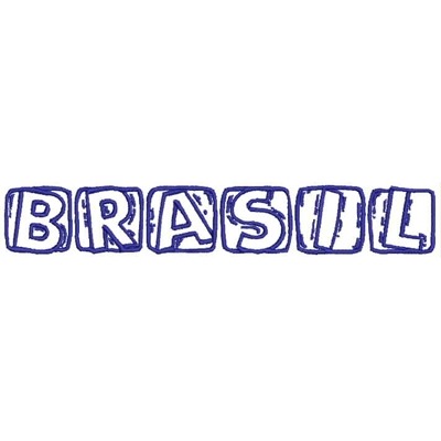 Matriz de matriz Matriz De Bordado Brasil Enquadrado