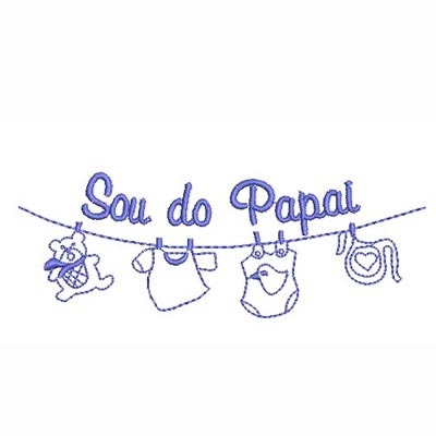 Matriz de matriz Matriz De Bordado Sou Do Papai Varal Menor