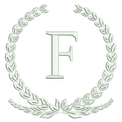 Matriz de matriz Matriz De Bordado Monograma Letra F