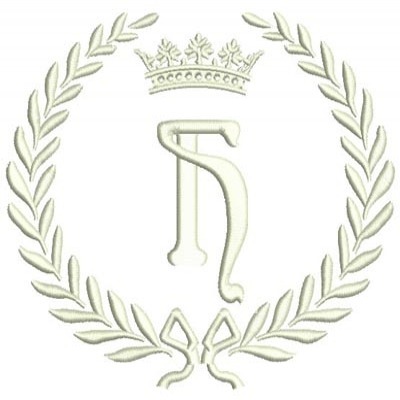 Matriz de matriz Matriz De Bordado Monograma Letra H