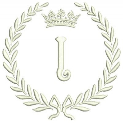 Matriz de matriz Matriz De Bordado Monograma Letra I