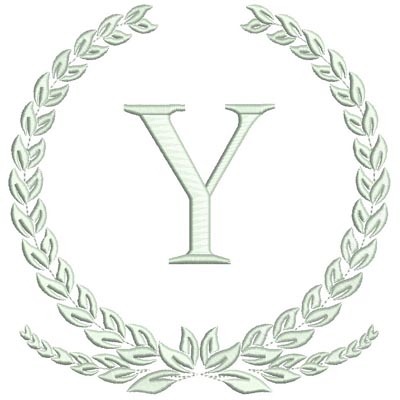 Matriz de matriz Matriz De Bordado Monograma Letra Y