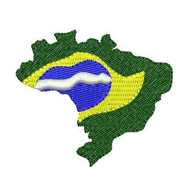 Matriz de matriz Matriz De Bordado Mapa Brasil
