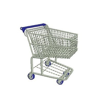 Matriz de matriz Matriz De Bordado Carrinho De Supermercado