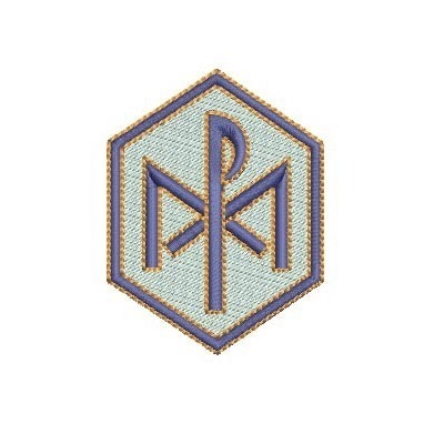 Matriz de matriz Matriz De Bordado Símbolo Mariano