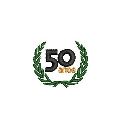Matriz de matriz Matriz De Bordado Selo 50 Anos