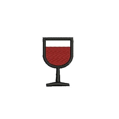 Matriz de matriz Matriz De Bordado Taça De Vinho