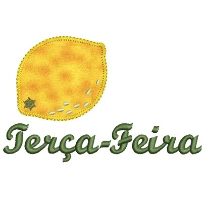 Matriz de matriz Matriz De Bordado Terça Feira