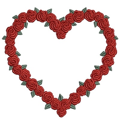 Matriz de matriz Matriz De Bordado Guirlanda De Rosas 12 Cm