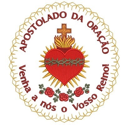 Matriz de matriz Matriz De Bordado Apostolado Da Oração 15 Cm