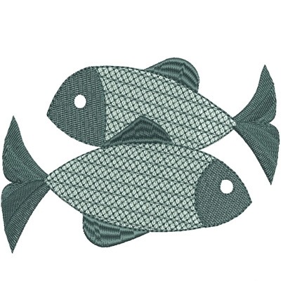 Matriz de matriz Matriz De Bordado Peixes Grande