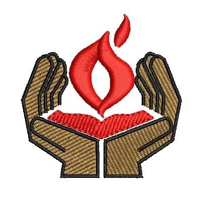 Matriz de matriz Matriz De Bordado Mãos E Bíblia