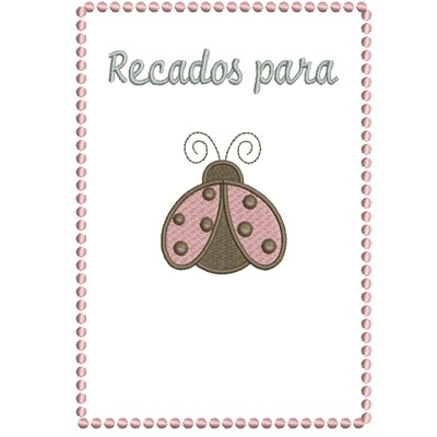 Matriz de matriz Matriz De Bordado Recados Para (menina)