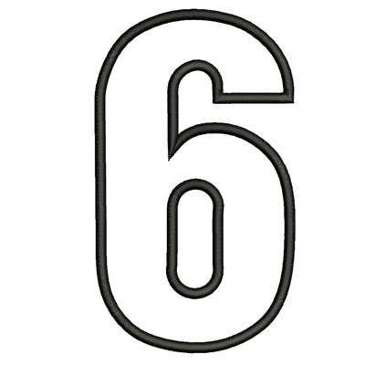 Matriz de matriz Matriz De Bordado Número 6