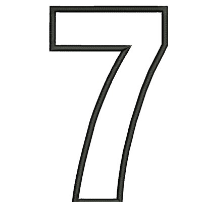 Matriz de matriz Matriz De Bordado Número 7