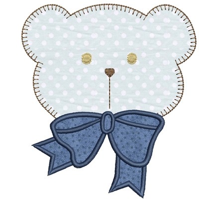 Matriz de matriz Matriz De Bordado Cabeça Urso  Aplic Misto