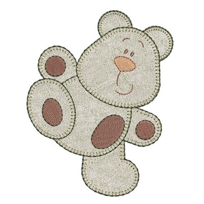 Matriz de matriz Matriz De Bordado Urso Patchcolagem