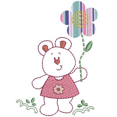 Matriz de matriz Matriz De Bordado Ratinha Aplicação Flor Solta