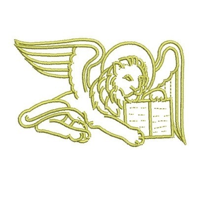 Matriz de matriz Matriz De Bordado São Marcos Símbolo Evangelista