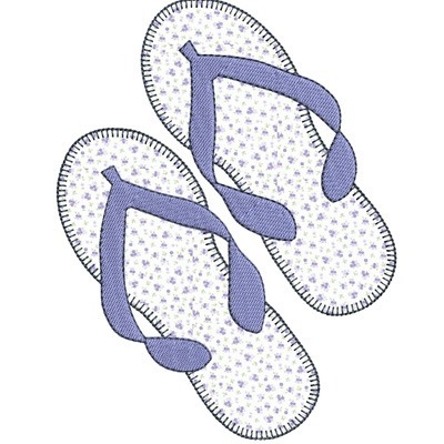 Matriz de matriz Matriz De Bordado Chinelos Aplicados Iii
