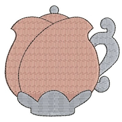 Matriz de matriz Matriz De Bordado Bule De Flor