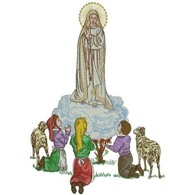 Matriz de matriz Matriz De Bordado Nossa Senhora De Fátima Grande