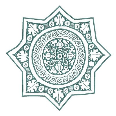Matriz de matriz Matriz De Bordado Mandala